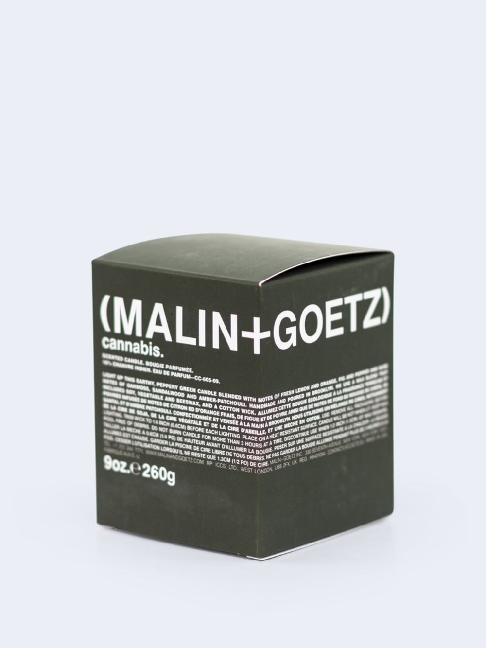 MALIN+GOETZ Cannabis Scented Candle — Olive Green